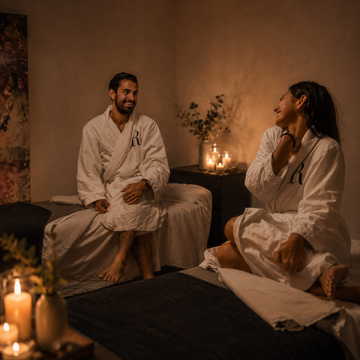 Couples Massage for Two side by side massage at Rivage Day Spa Birmingham MI